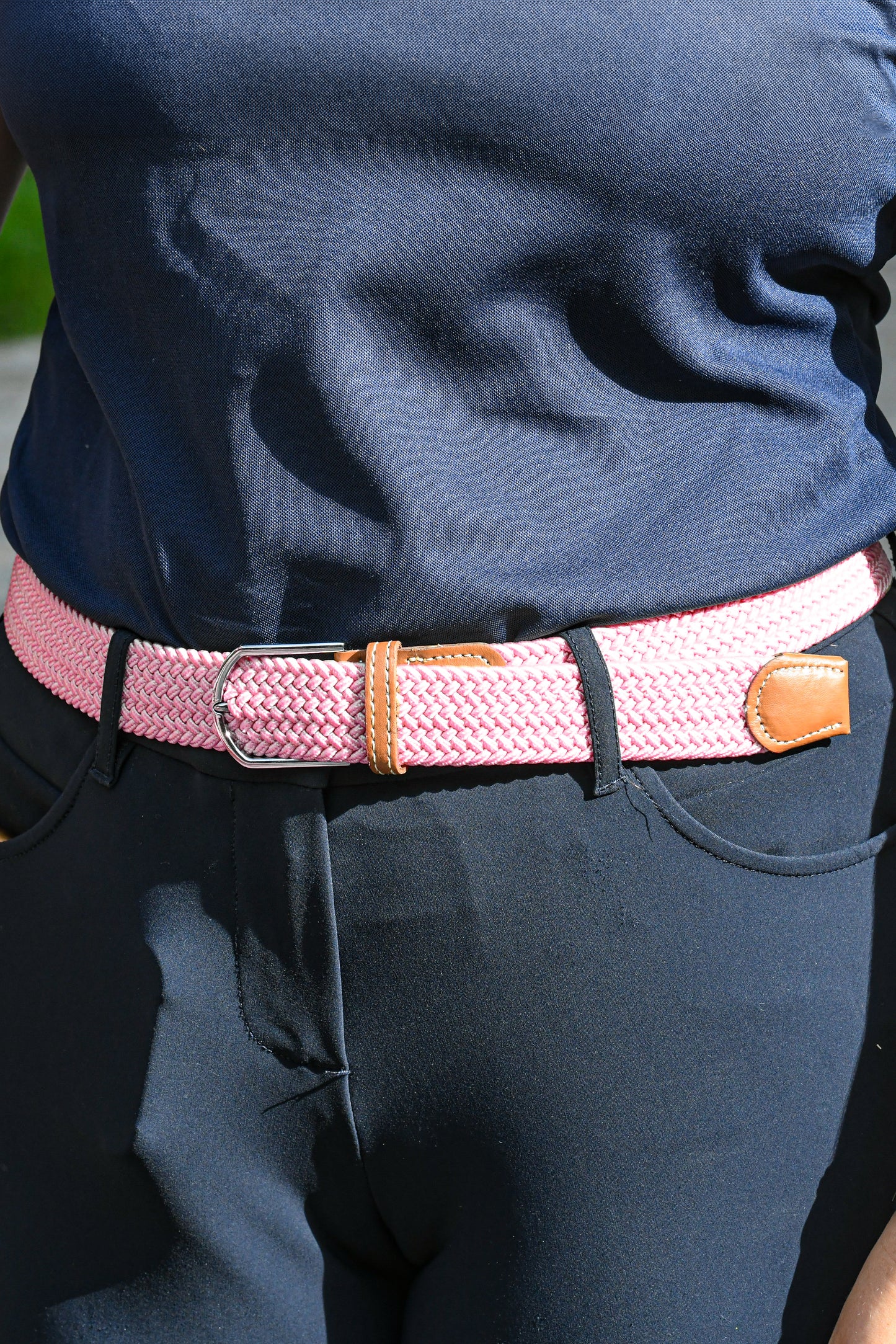 Ceinture stretch rose