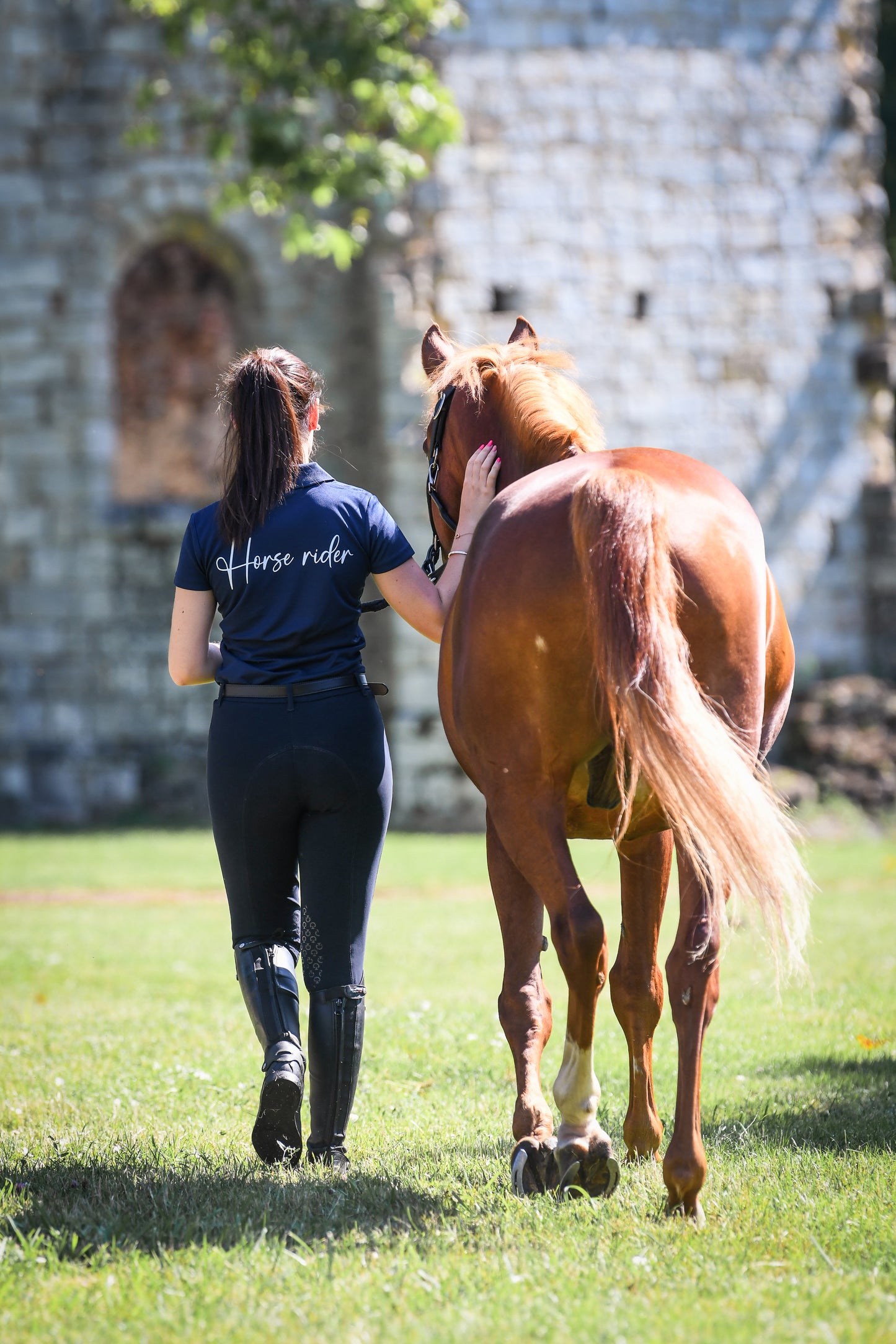 Polo femme Horserider marine