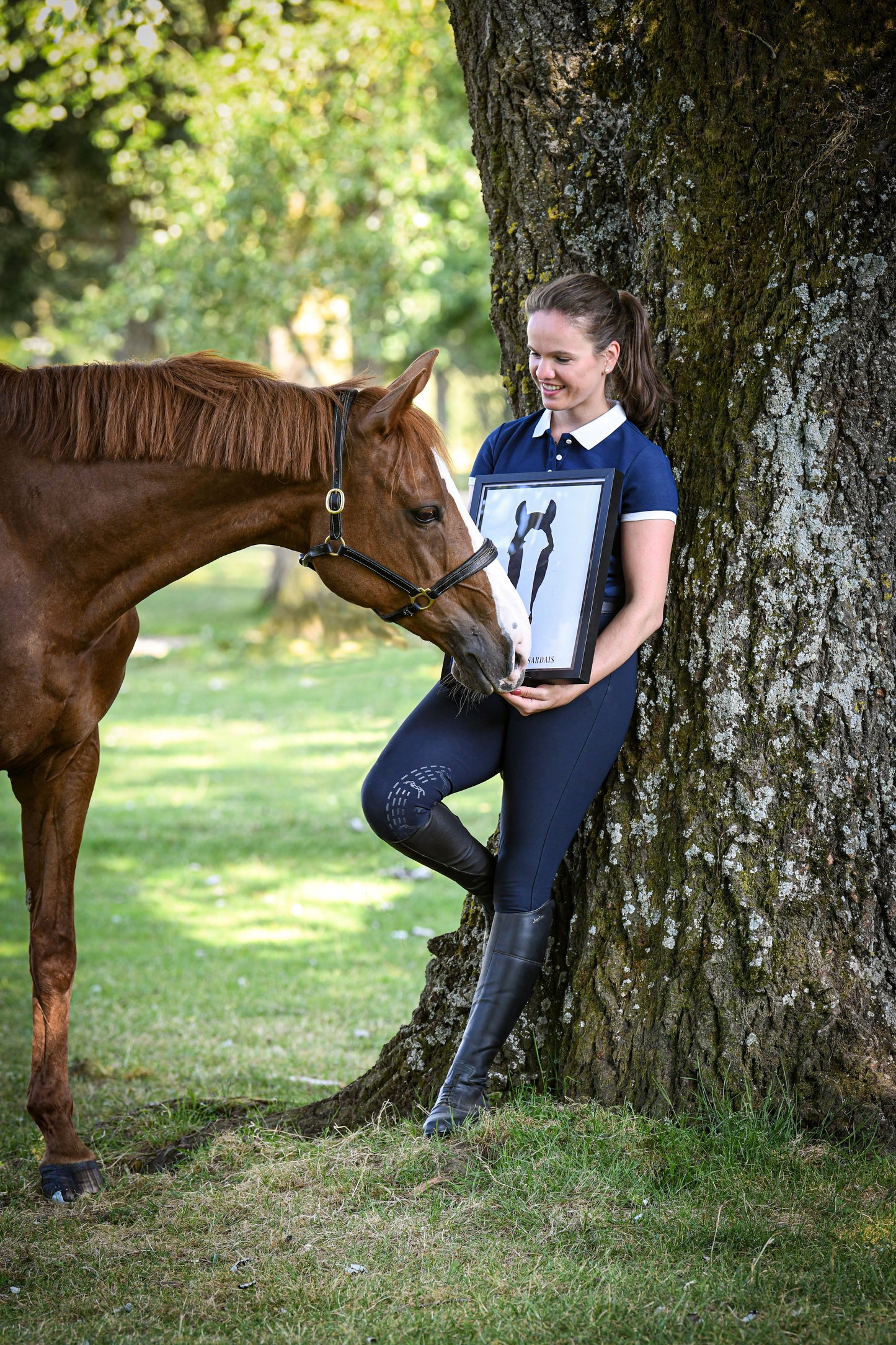 Tableau personnalisé "Black" 1 cheval