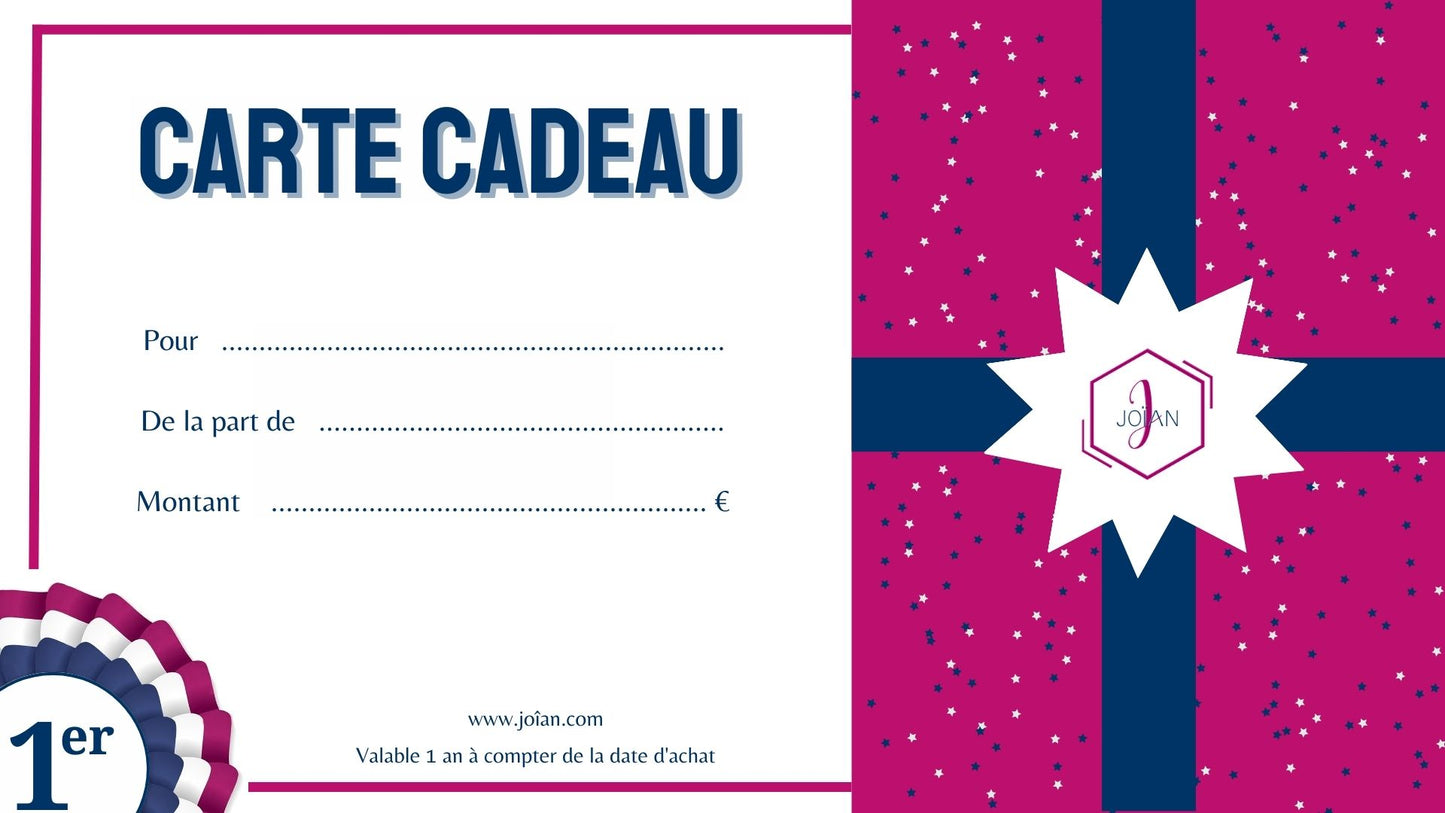 Carte cadeau JOÏAN
