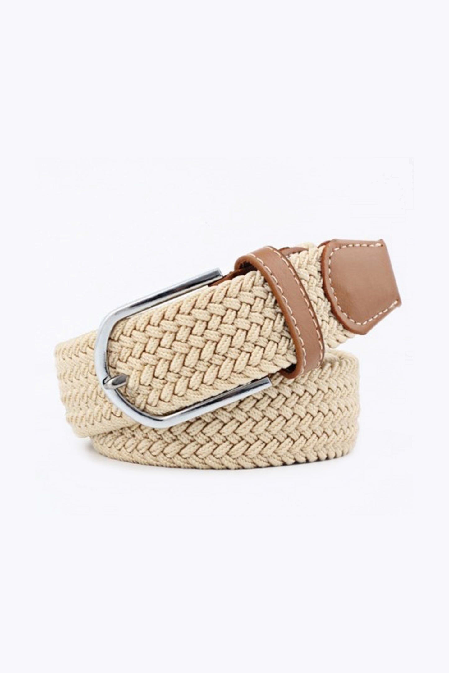 Ceinture stretch beige