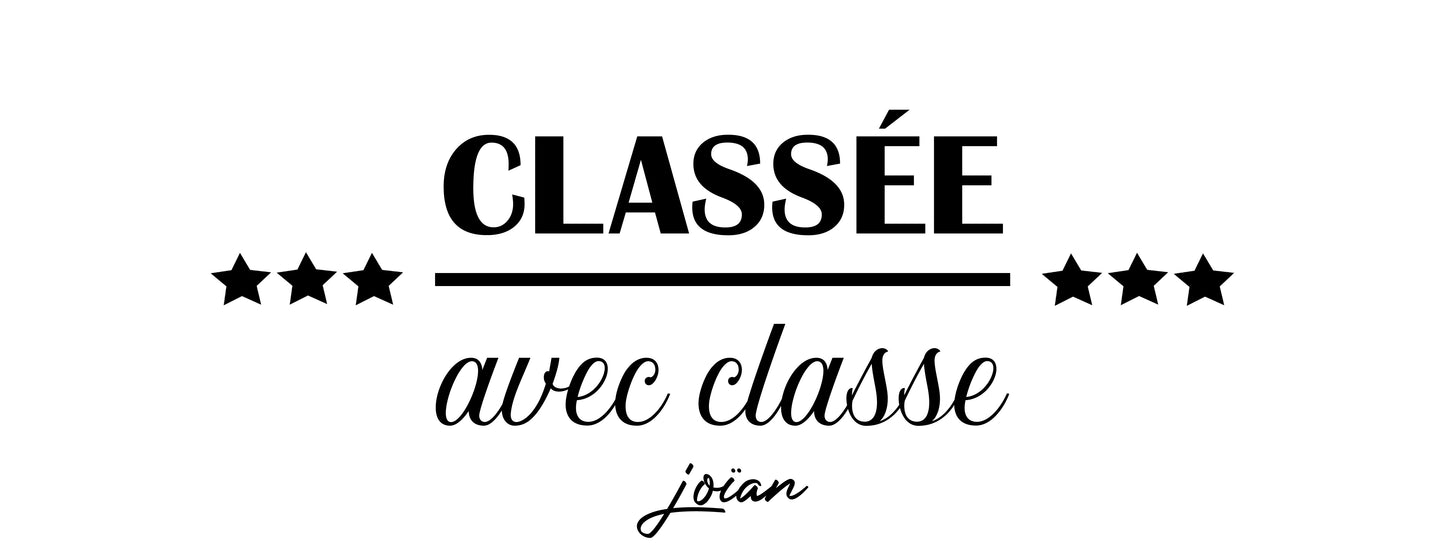 Sac à tapis "CLASSEE AVEC CLASSE"