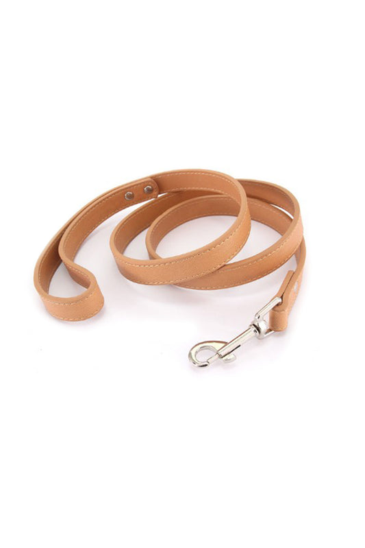 Laisse beige personnalisable