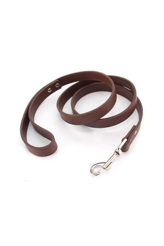 Laisse brun personnalisable