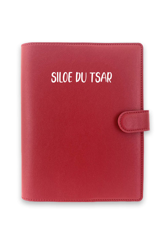 Protège carnet cheval Bordeaux à personnaliser