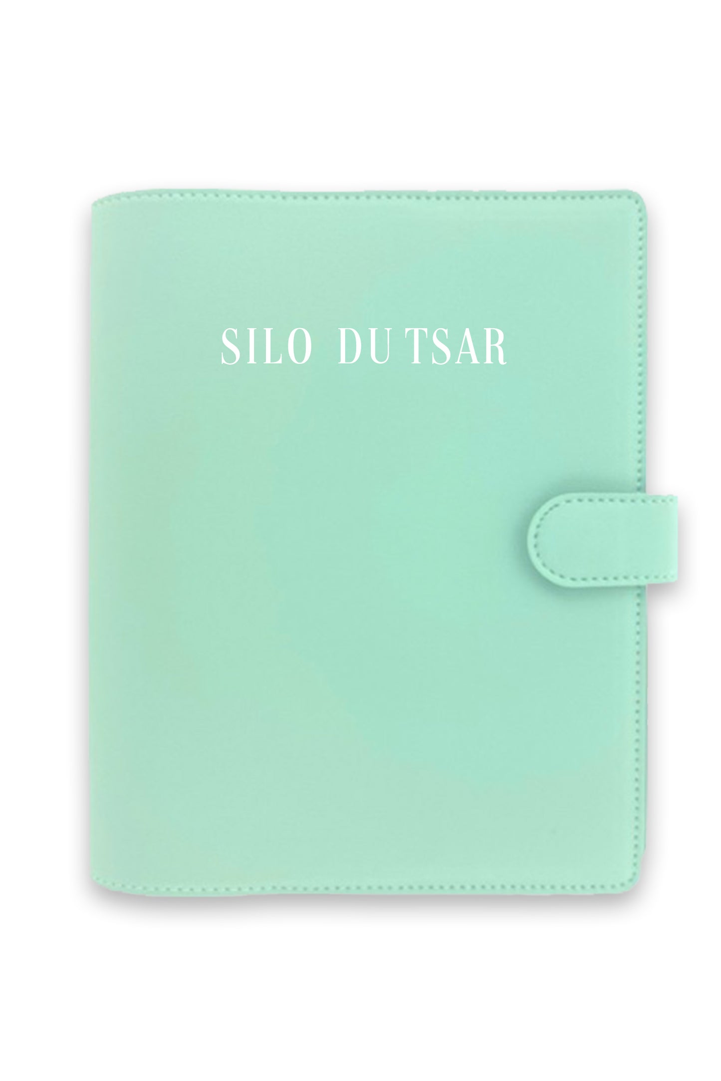 Protège carnet cheval Vert d'eau à personnaliser
