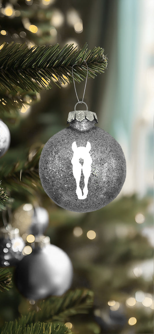 Boule de Noël argentée