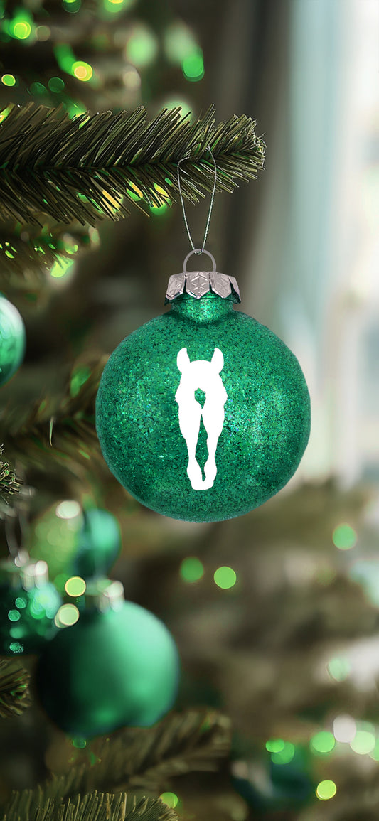 Boule de Noël verte