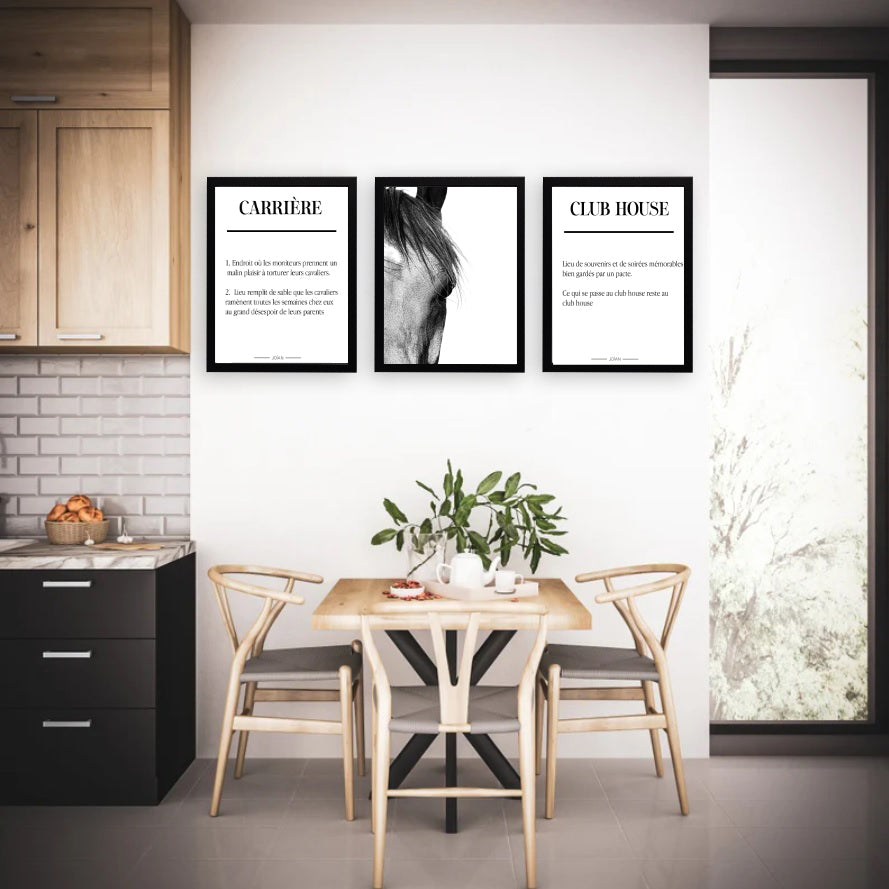 Affiche définition Club house 30x40cm