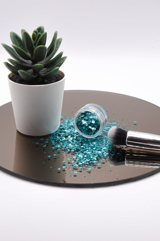 Paillettes biodégradables turquoises Bora-Bora