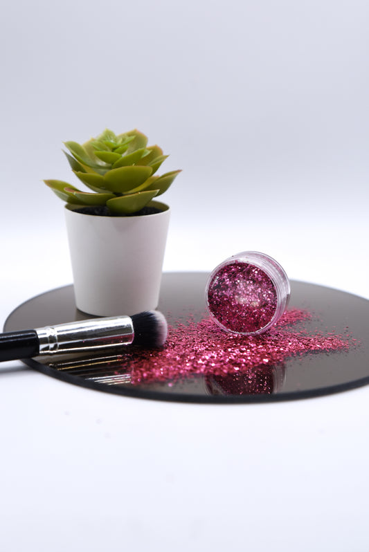 Paillettes biodégradables roses Pinky