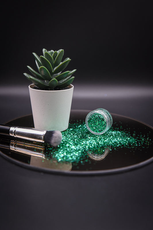 Paillettes biodégradables vertes Spring
