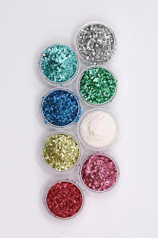 Lot 3 pots de paillettes biodégradables à composer