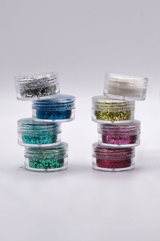 Lot 5 pots de paillettes biodégradables à composer