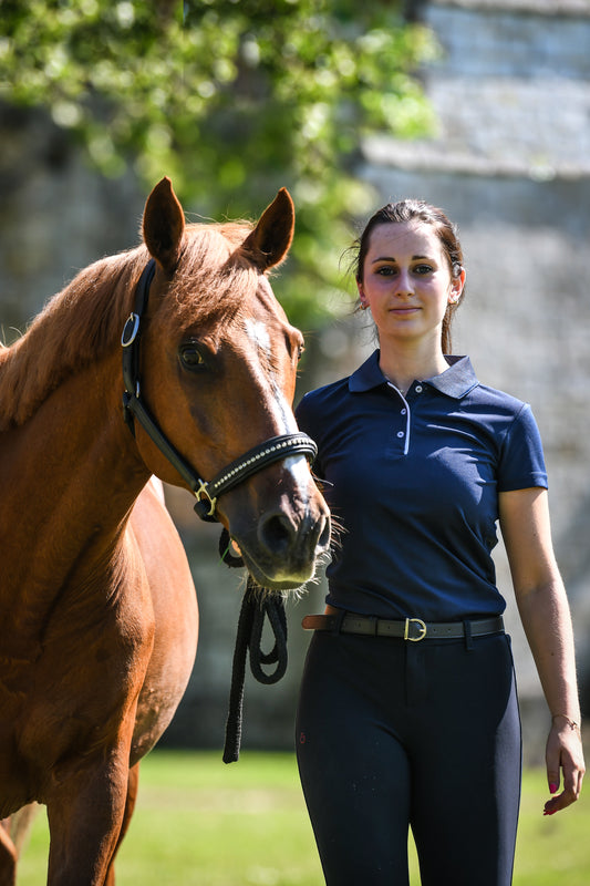 Polo femme Horserider marine