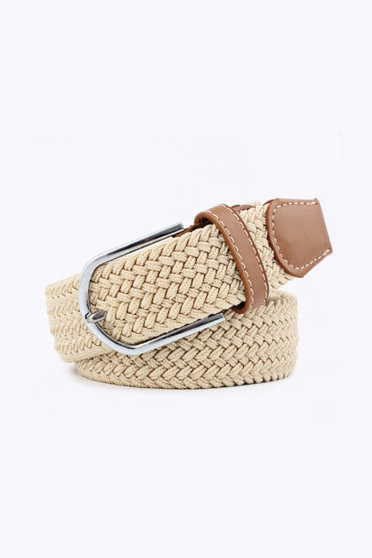Ceinture stretch beige