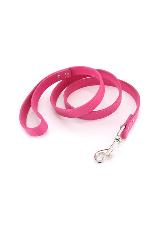 Laisse fuchsia personnalisable
