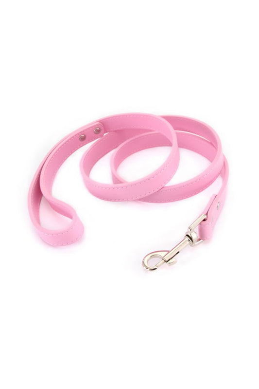Laisse rose pâle personnalisable