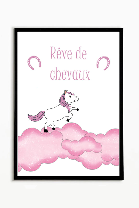 Tableau "DREAM" rose