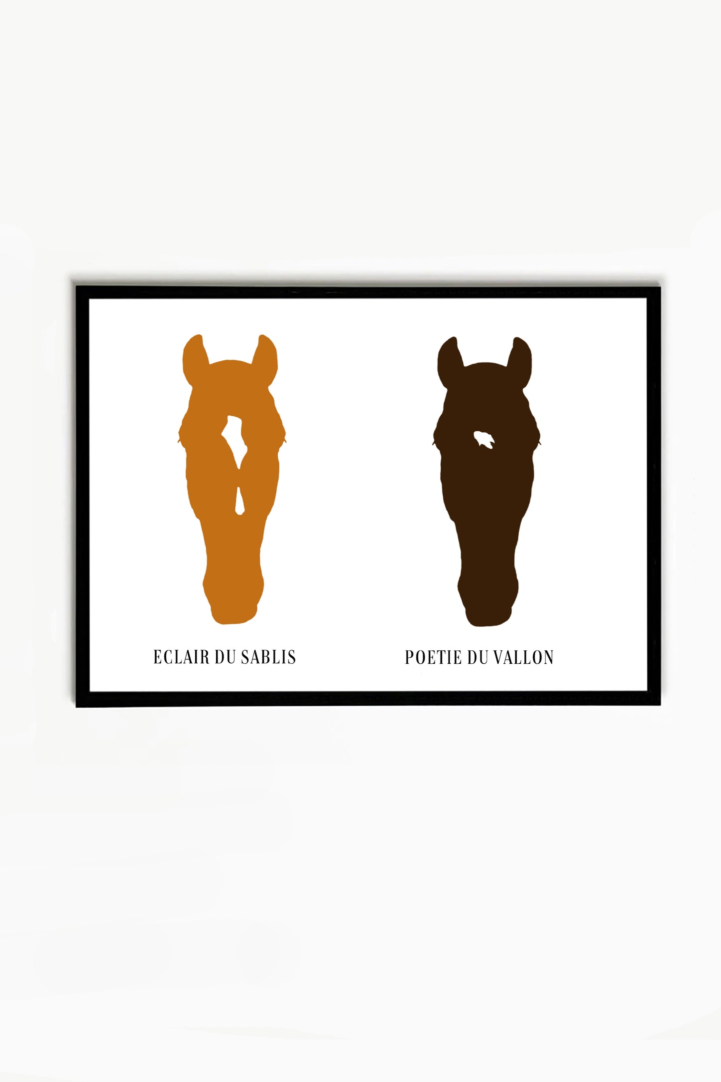 Tableau personnalisé "Naturel" 2 chevaux